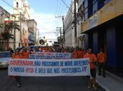 Por recomposição do IPCA, militares realizam ato no Centro de Maceió