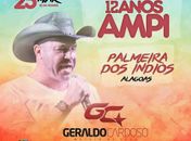 Geraldo Cardoso destacado no cartaz da festa feminina palmeirense
