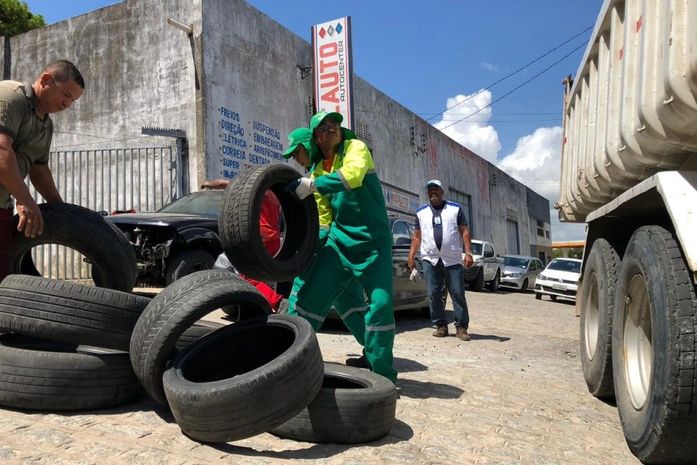 Maceió Unida Contra Dengue intensifica coleta de pneus de 18 a 23 de outubro