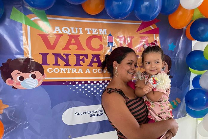 Saúde de Anadia inicia vacinação contra a COVID-19 em crianças de 3 a 5 anos