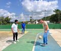 Prefeito de Branquinha anuncia recuperação de uma nova quadra de esportes
