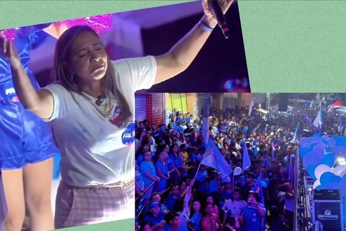 MDB matagrandense registra grande manifestação durante último comício de Fal Farias