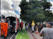 Motociclista é socorrido após colidir com carro no Benedito Bentes