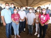 Comitiva de parlamentares prestigia a Expo Bacia Leiteira