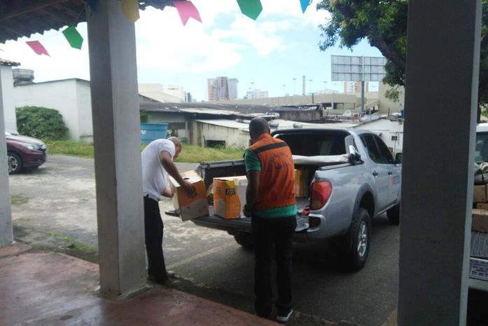 Senai arrecada donativos