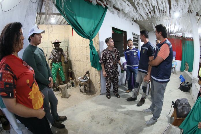 Fiscalização visita Casa de Culto n’zo Maza Kokueto, em São Sebastião