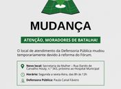 DPE altera temporariamente local e horário de atendimento em Batalha