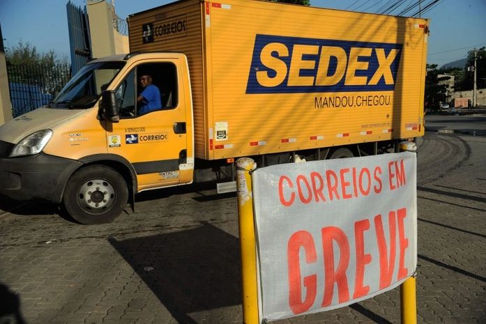 Correios em greve