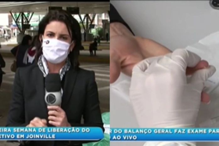Repórter de TV descobre ao vivo que está com Covid-19