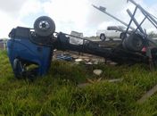 Acidente na BR 101 deixa dois mortos e três feridos