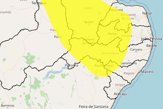 16 cidades de AL enfrentam baixa umidade nesta segunda (1), diz Inmet; saiba quais