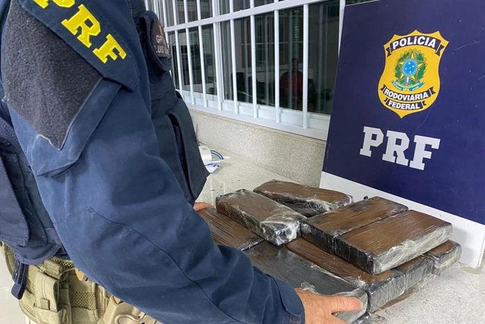 PRF apreende fuzil, munição, droga e aves silvestres em ônibus que seguia para Arapiraca