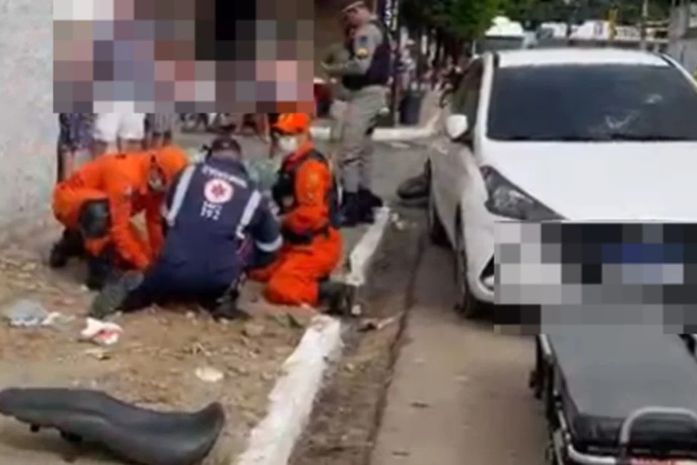 Acidente entre carro e moto deixa três feridos em Arapiraca