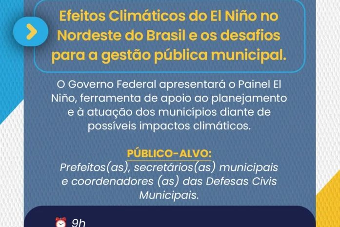 AMA e Governo Federal reúnem municípios para preparar gestão diante dos efeitos do El Niño