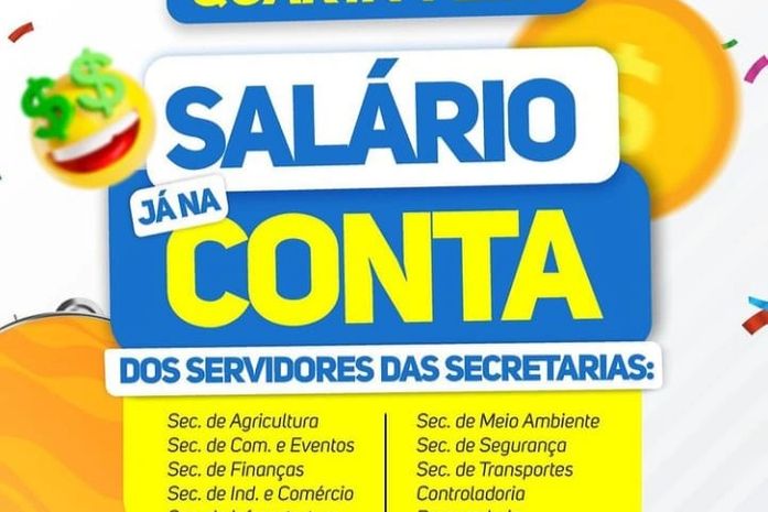 Prefeitura de Junqueiro informa que o salário dos servidores está na conta