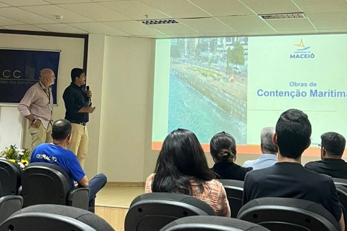 Seminfra apresenta obras de contenção marítima em simpósio de construção civil