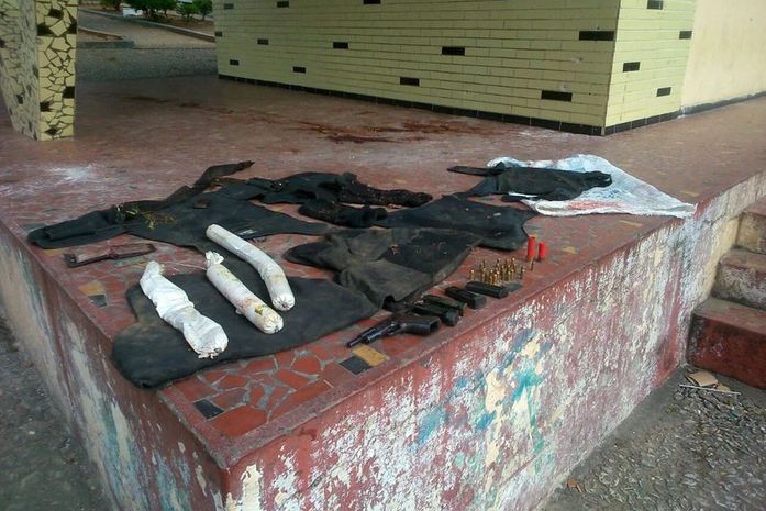 Materiais apreendidos durante ação para prender quadrilha em Batalha