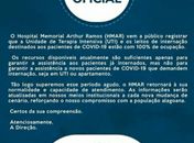 UTI para Covid-19 do Hospital Arthur Ramos atinge ocupação máxima