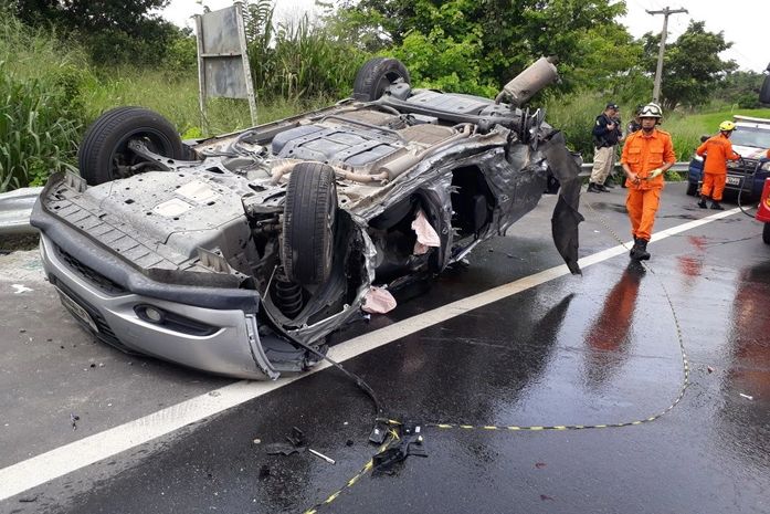 Acidente na BR-101 deixa atleta alagoana morta e outras duas feridas