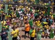 Manifestação no Corredor Vera Arruda, em Maceió, pede anistia para condenados do 8/1