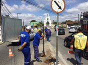 SMTT inicia revitalização da sinalização na Praça dos Curis em Arapiraca
