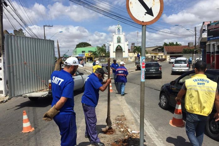 SMTT inicia revitalização da sinalização na Praça dos Curis em Arapiraca