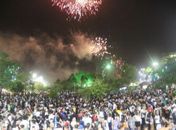 População marcou presença no Bosque das Arapiracas para saudar e festejar 2020