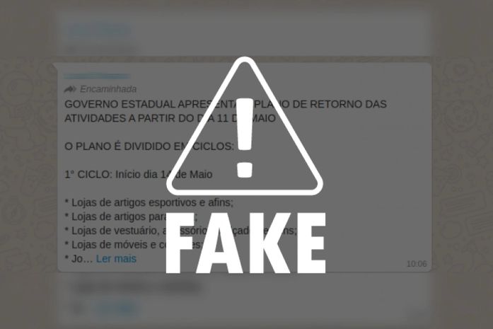 É falsa a lista com supostas datas de retorno das atividades comerciais em Alagoas