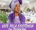 A alagoana, Iyábinan Miriam, 92 anos afirma:'Sem ancestralidade, não tem futuro. Dia 25 vote 13!'