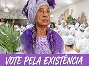 A alagoana, Iyábinan Miriam, 92 anos afirma:'Sem ancestralidade, não tem futuro. Dia 25 vote 13!'