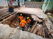 Seminfra inicia recuperação de laje que desabou na Chã da Jaqueira
