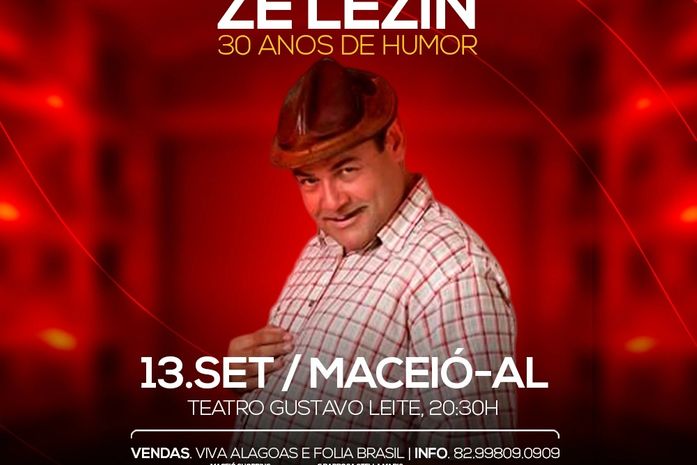 Zé Lezin fará novo show em Maceió