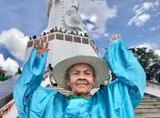 Idosa de 84 anos vai a Juazeiro pela 1ª vez, paga promessa a Padre Cícero e agradece a Marcelo Melo pela romaria

