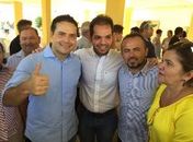 Renan Filho com a família Garrote: Arlindo prefeito e Angela(mãe)