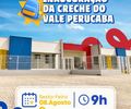 Prefeito Luciano Barbosa realiza, nesta sexta (8), a entrega do Centro de Educação Infantil do Vale do Perucaba