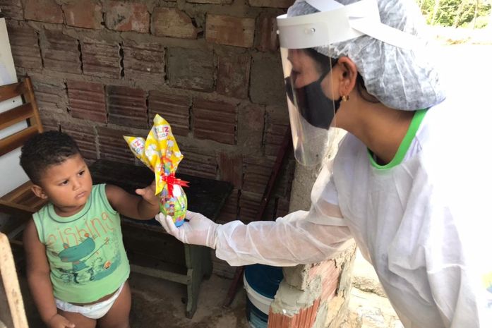 Prefeitura de Branquinha entrega ovos de Páscoa para crianças e gestantes assistidas em programas sociais