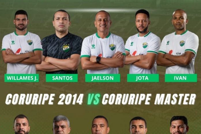 Coruripe sediará jogo festivo com ex-jogadores do "Alviverde Praiano"