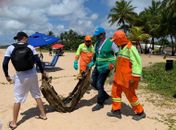 Prefeitura de Maceió e parceiros realizam mutirão de limpeza na praia de Jacarecica neste sábado (14)