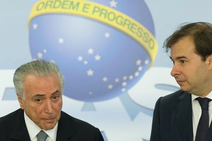 Michel Temer e Rodrigo Maia