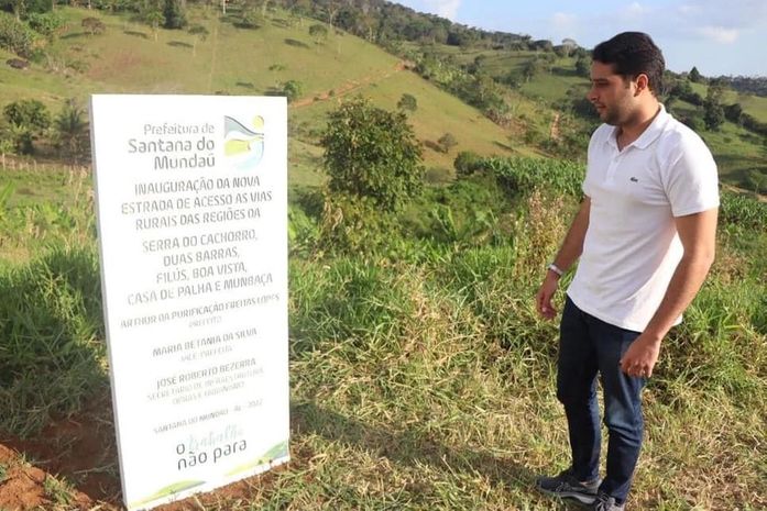 Prefeito de Santana do Mundaú inaugura novo acesso à zona rural