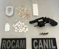 Homem é preso com mais de 70 pedras de crack, 20 porções de cocaína e um revólver