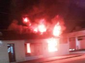 Incêndio destrói casa de policial militar