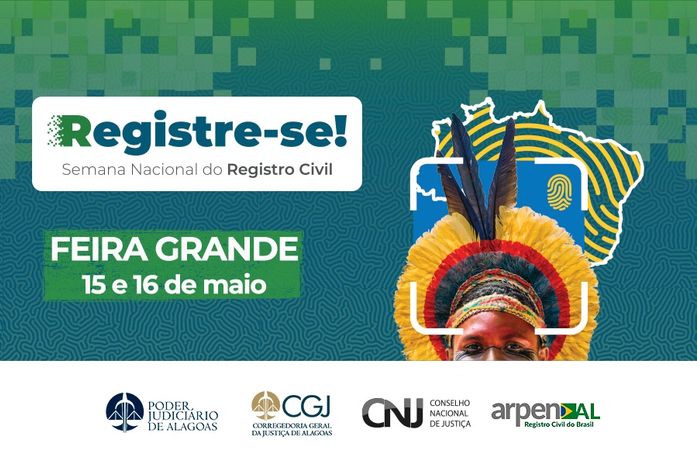 Campanha Registre-se! chega a Feira Grande nesta quinta (15)