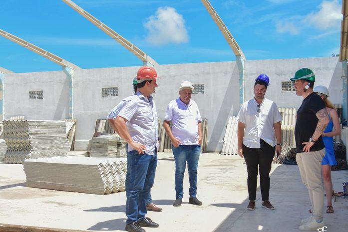 Prefeito Marcelo Beltrão acompanha avanço das obras da fábrica Mercosul Motores Elétricos
