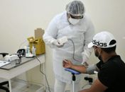 Triagem de pacientes antes do atendimento médico.