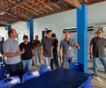 Vice-prefeito de Monteirópolis recebe engenheiro responsável pelas obras da reforma de escola estadual