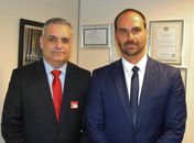 Alfredo Gaspar de Mendonça e  Eduardo Bolsonaro