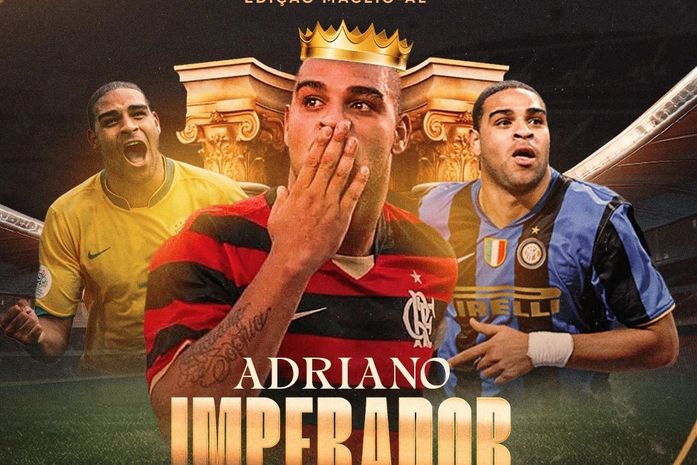 Adriano Imperador em Maceió: Jogo das Estrelas desembarca no Estádio Rei Pelé para evento solidário