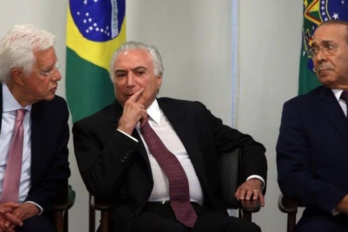 Moreira Franco, Michel Temer e Eliseu Padilha