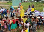 Aniversário da Brinquedoteca do HEA é marcado por distribuição de donativos e espetáculo teatral